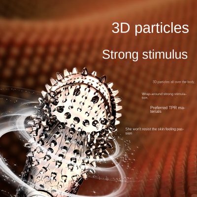 Reusable 3D Dotted Condom Penis Sleeve for Men