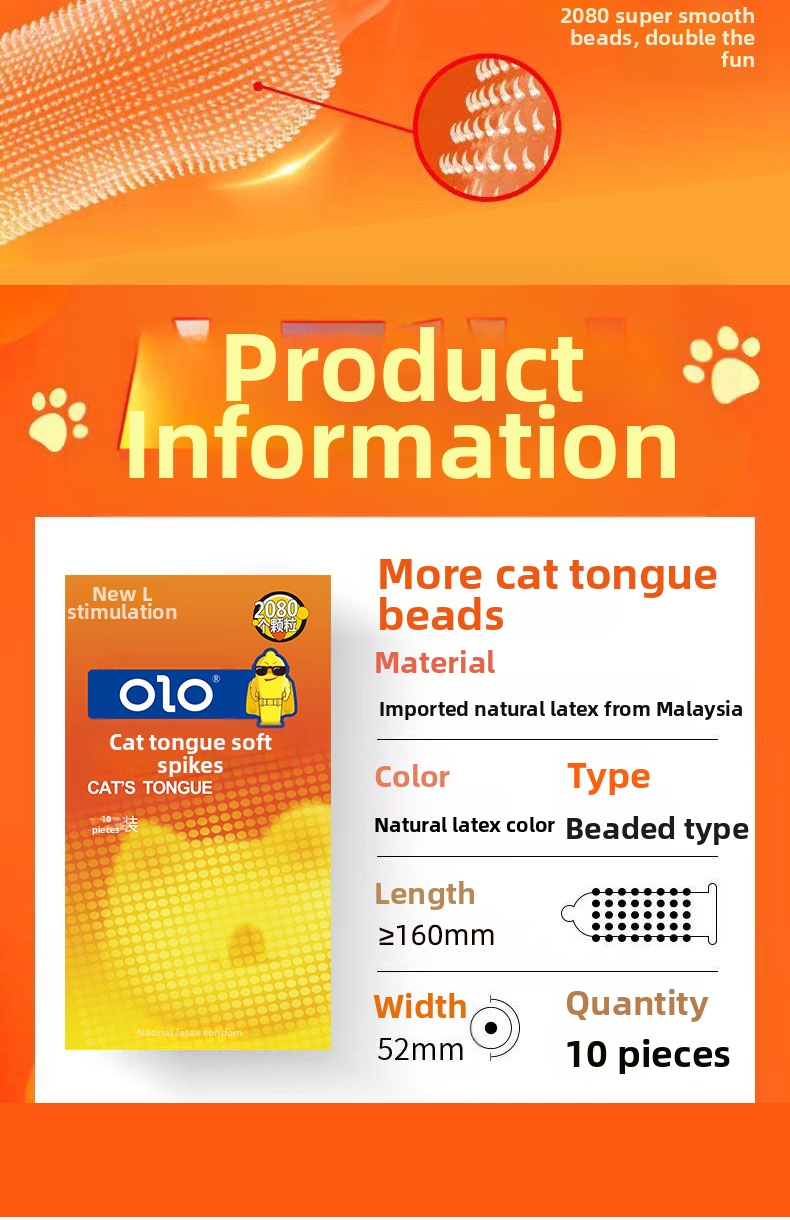 Granule Condoms Natural Latex for Men 10-Count