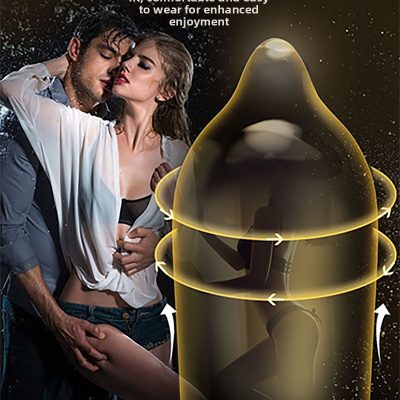 Ribbed Delay Lubricant Premium Condom, 10 Count