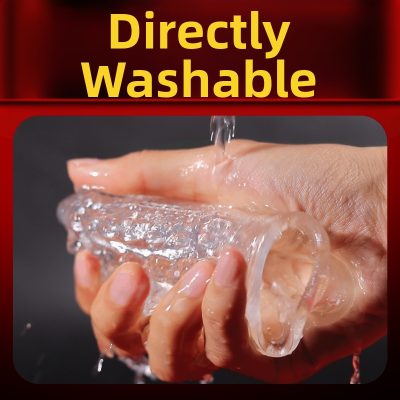 Reusable Enlarger Knot Penis Sleeve with Cock Ring