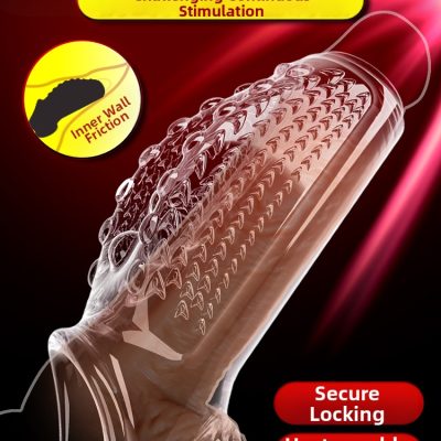 Reusable Enlarger Knot Penis Sleeve with Cock Ring