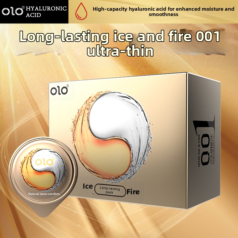 Ice & Fire Natural Rubber Thin Lubricated Condoms 10-Count