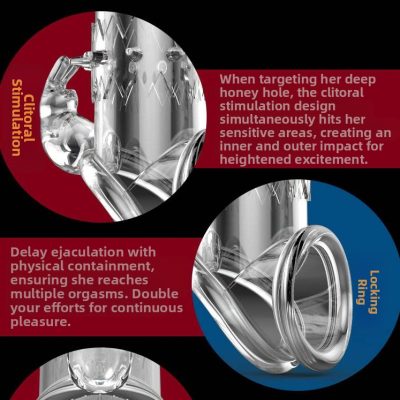 Reusable Enlarger Penis Sleeve with Cock Ring