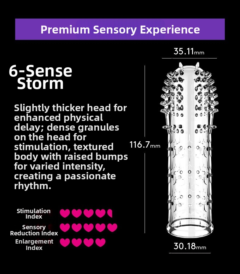 Reusable 3D Dotted Condom
