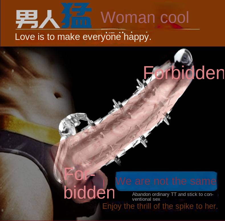 Reusable Penis Sleeve with Cock Ring Enlarger Sleeve for Men
