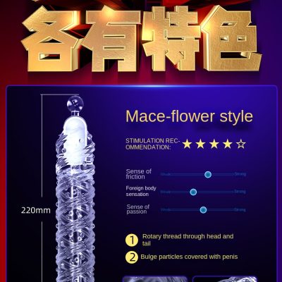 Reusable Penis Extender Cock Sleeve with Cock Ring Vibrating Motor for Men