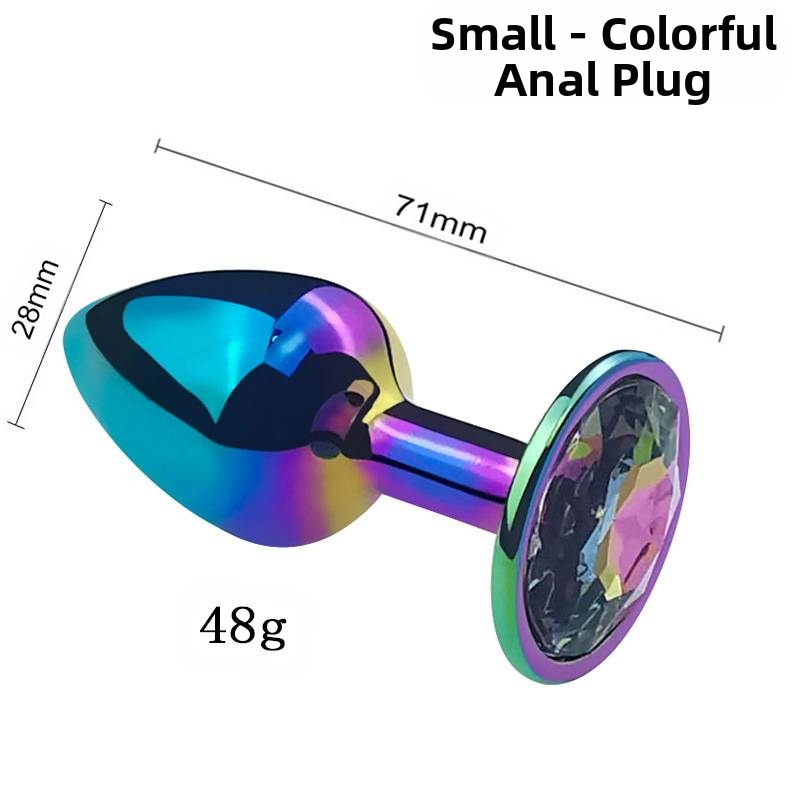 Metal Anal Butt Plug Colorful