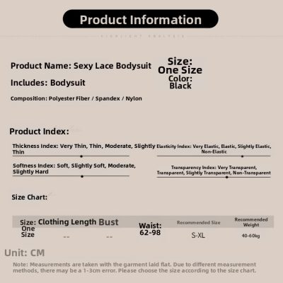 Lace Bodysuit with Fishnet Sockings